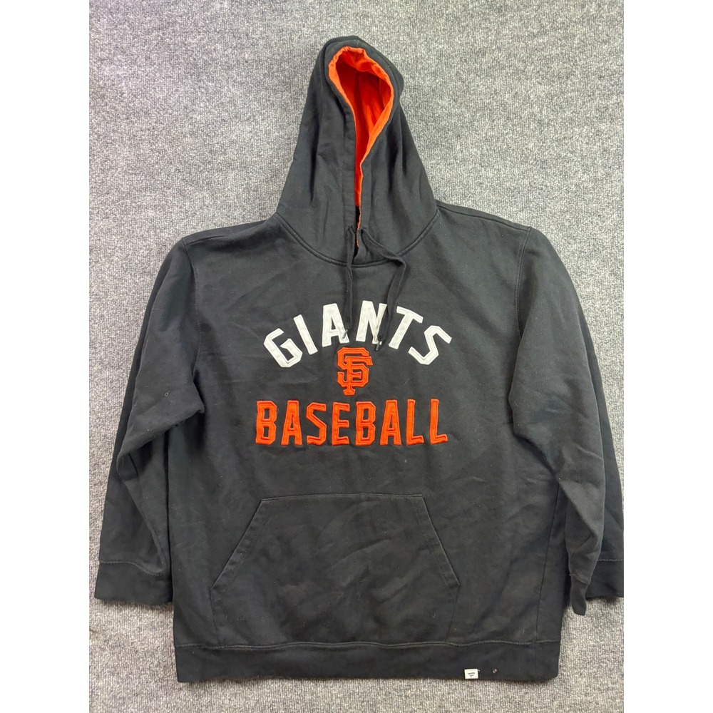 Fanatics‎ San Francisco Giants Hoodie Mens 2XL Black MLB Baseball Sweatshirt